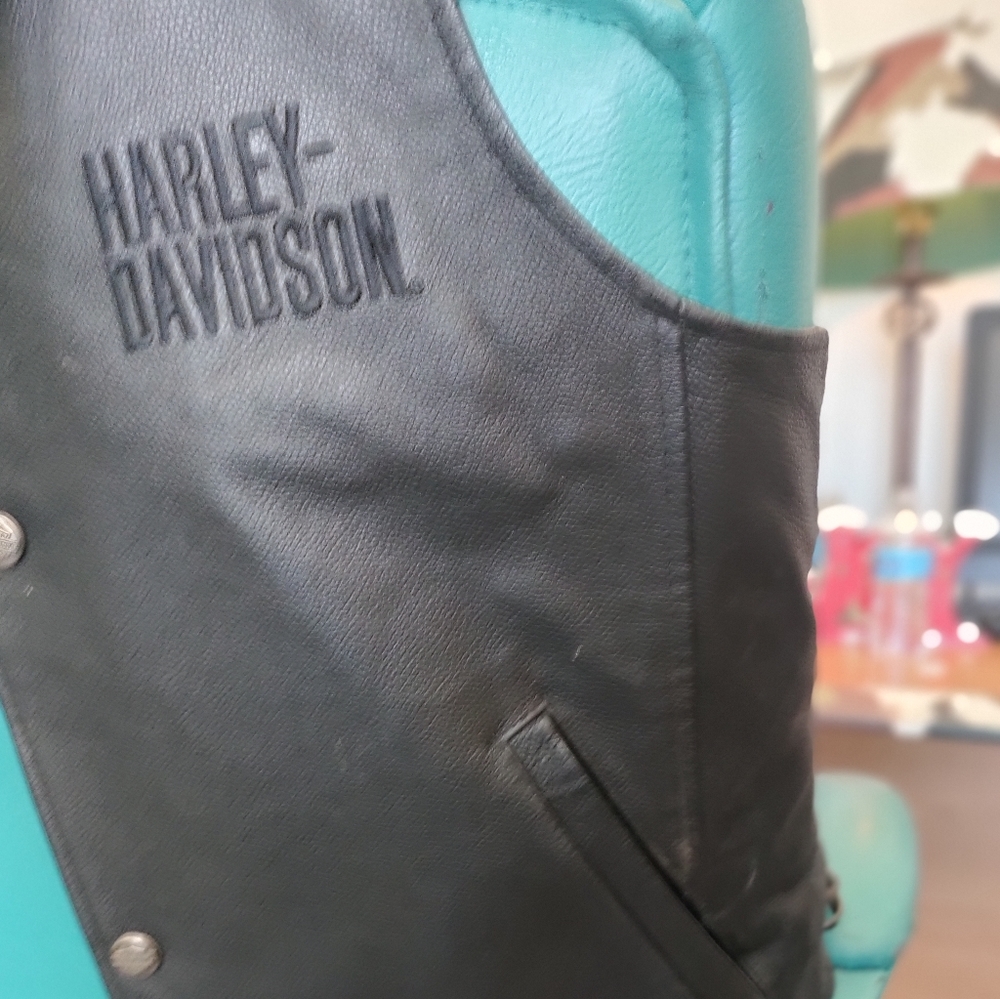 Harley Davidson leather vest
